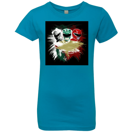 T-Shirts Turquoise / YXS White Green Red Girls Premium T-Shirt