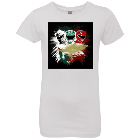 T-Shirts White / YXS White Green Red Girls Premium T-Shirt