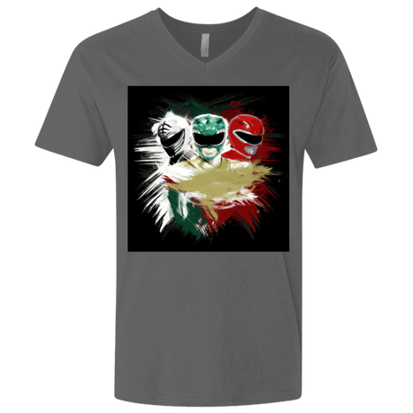 T-Shirts Heavy Metal / X-Small White Green Red Men's Premium V-Neck