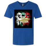 T-Shirts Royal / X-Small White Green Red Men's Premium V-Neck
