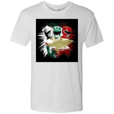 T-Shirts Heather White / Small White Green Red Men's Triblend T-Shirt