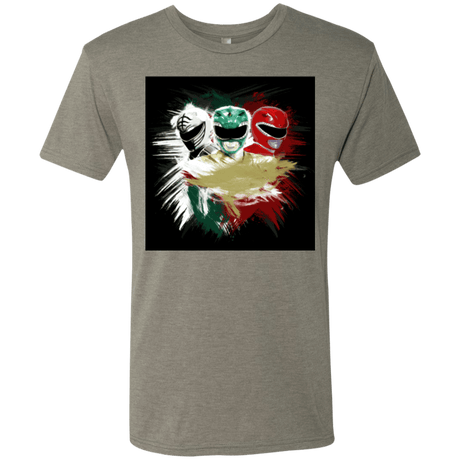 T-Shirts Venetian Grey / Small White Green Red Men's Triblend T-Shirt