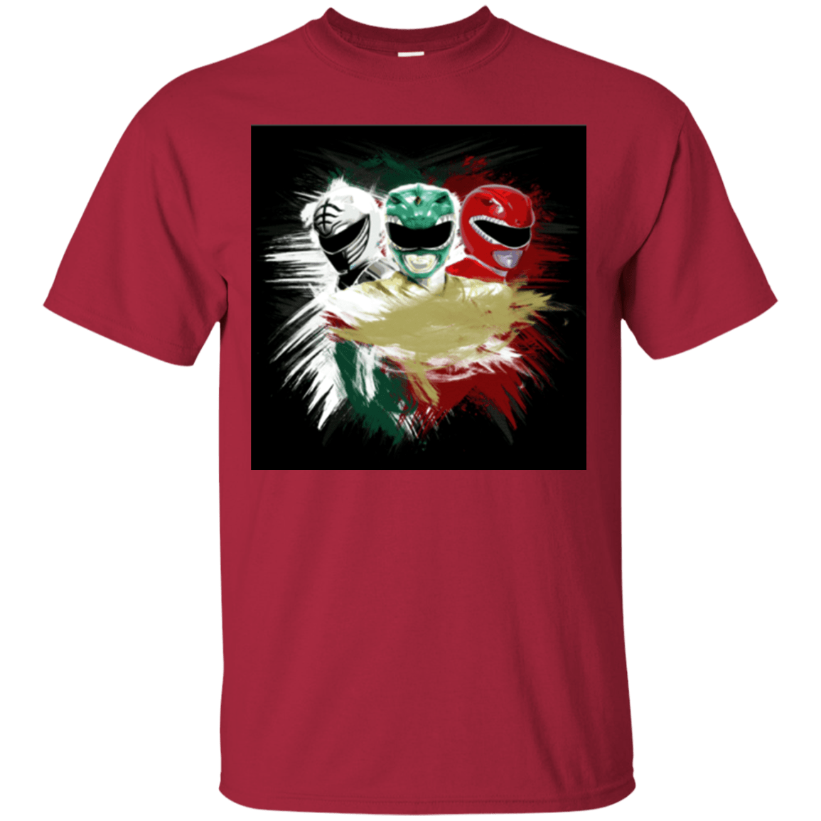 T-Shirts Cardinal / Small White Green Red T-Shirt