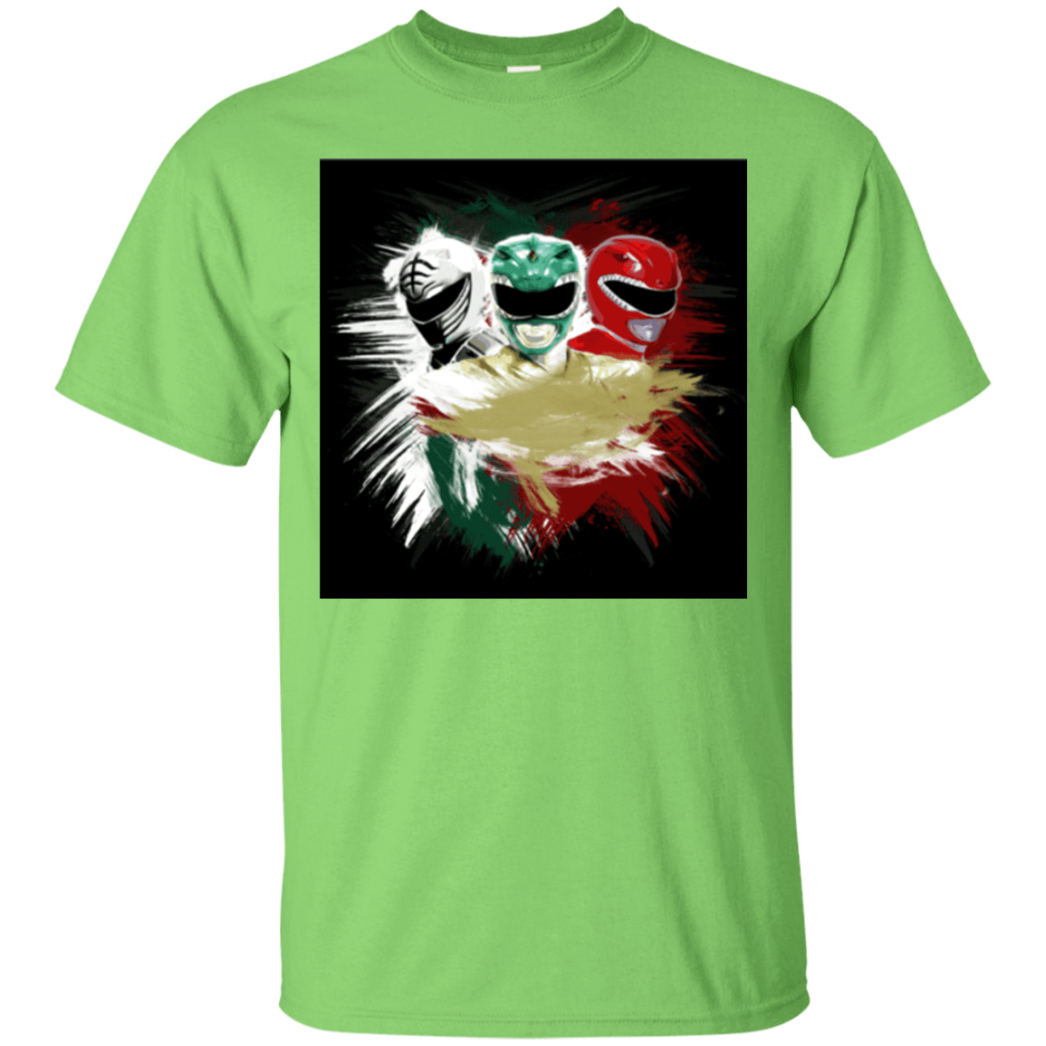 T-Shirts Lime / Small White Green Red T-Shirt