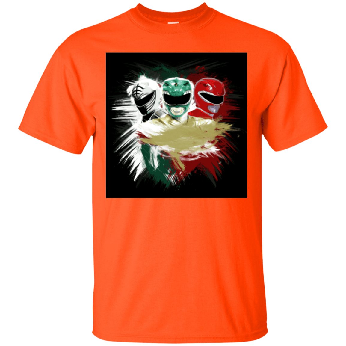 T-Shirts Orange / Small White Green Red T-Shirt