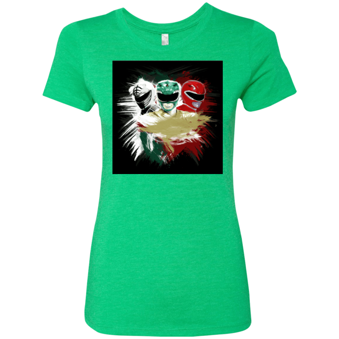 T-Shirts Envy / Small White Green Red Women's Triblend T-Shirt