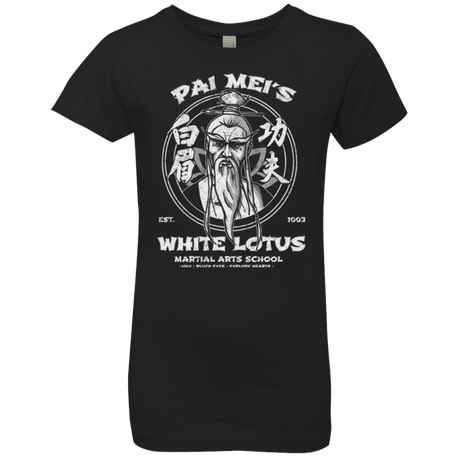 T-Shirts Black / YXS White Lotus Girls Premium T-Shirt