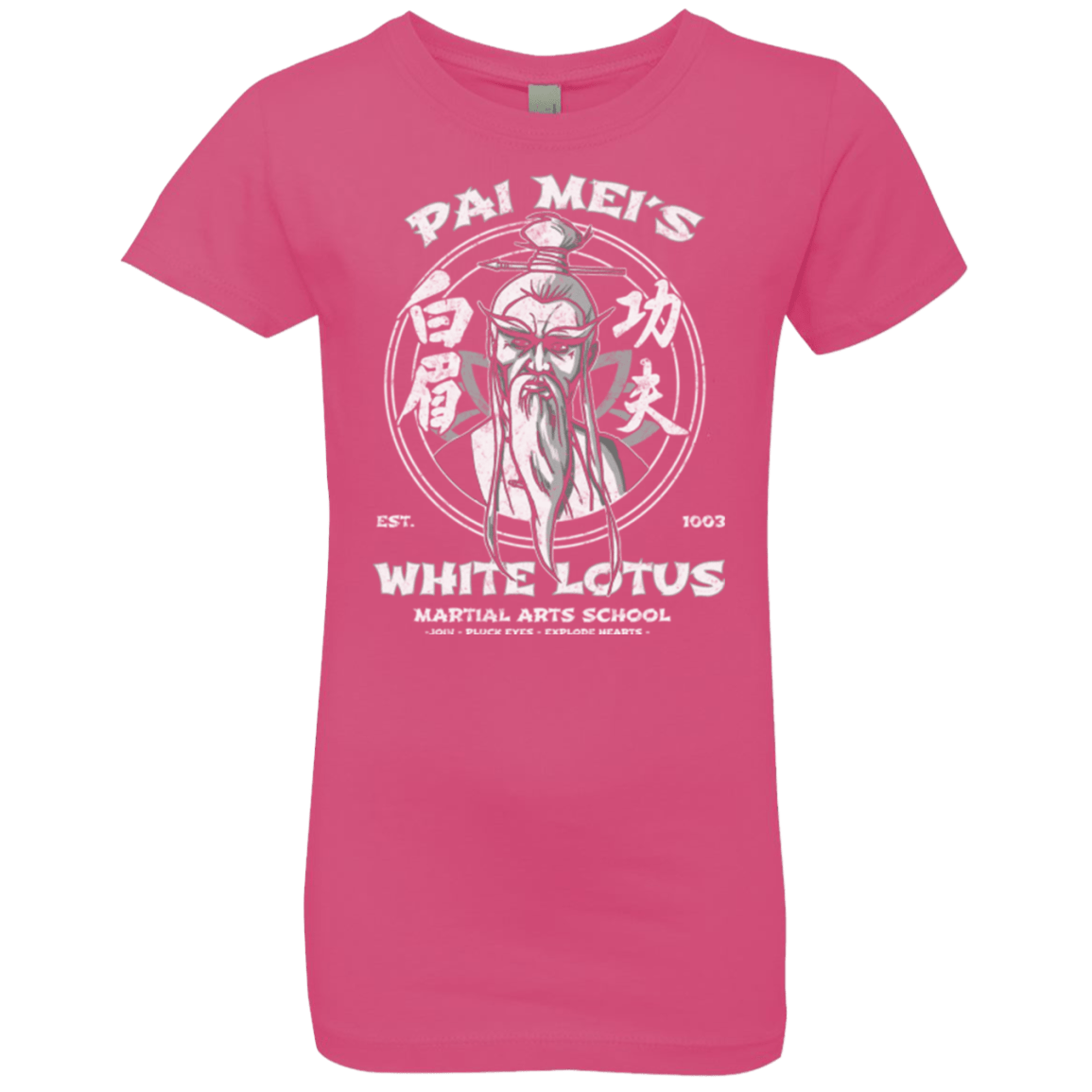 T-Shirts Hot Pink / YXS White Lotus Girls Premium T-Shirt