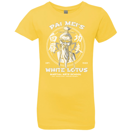 T-Shirts Vibrant Yellow / YXS White Lotus Girls Premium T-Shirt