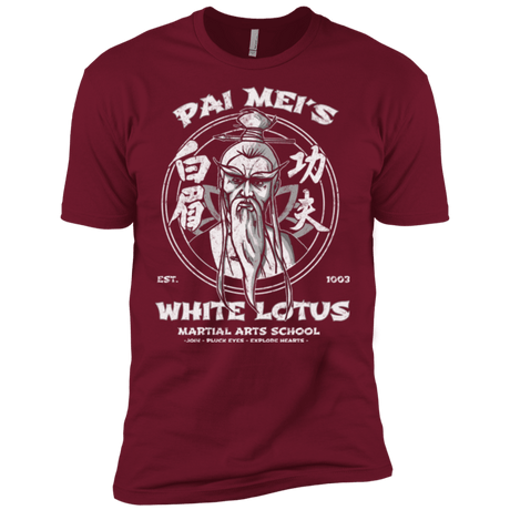 T-Shirts Cardinal / X-Small White Lotus Men's Premium T-Shirt