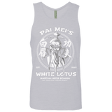 T-Shirts Heather Grey / Small White Lotus Men's Premium Tank Top
