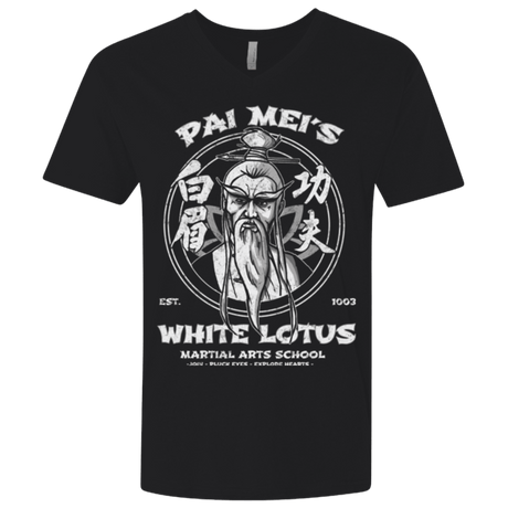 T-Shirts Black / X-Small White Lotus Men's Premium V-Neck
