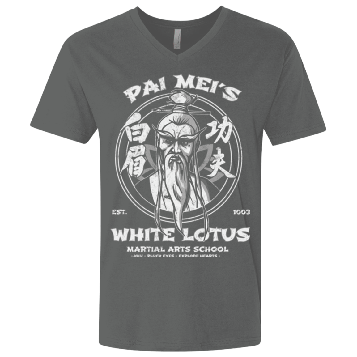 T-Shirts Heavy Metal / X-Small White Lotus Men's Premium V-Neck