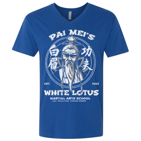 T-Shirts Royal / X-Small White Lotus Men's Premium V-Neck