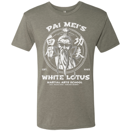 T-Shirts Venetian Grey / Small White Lotus Men's Triblend T-Shirt