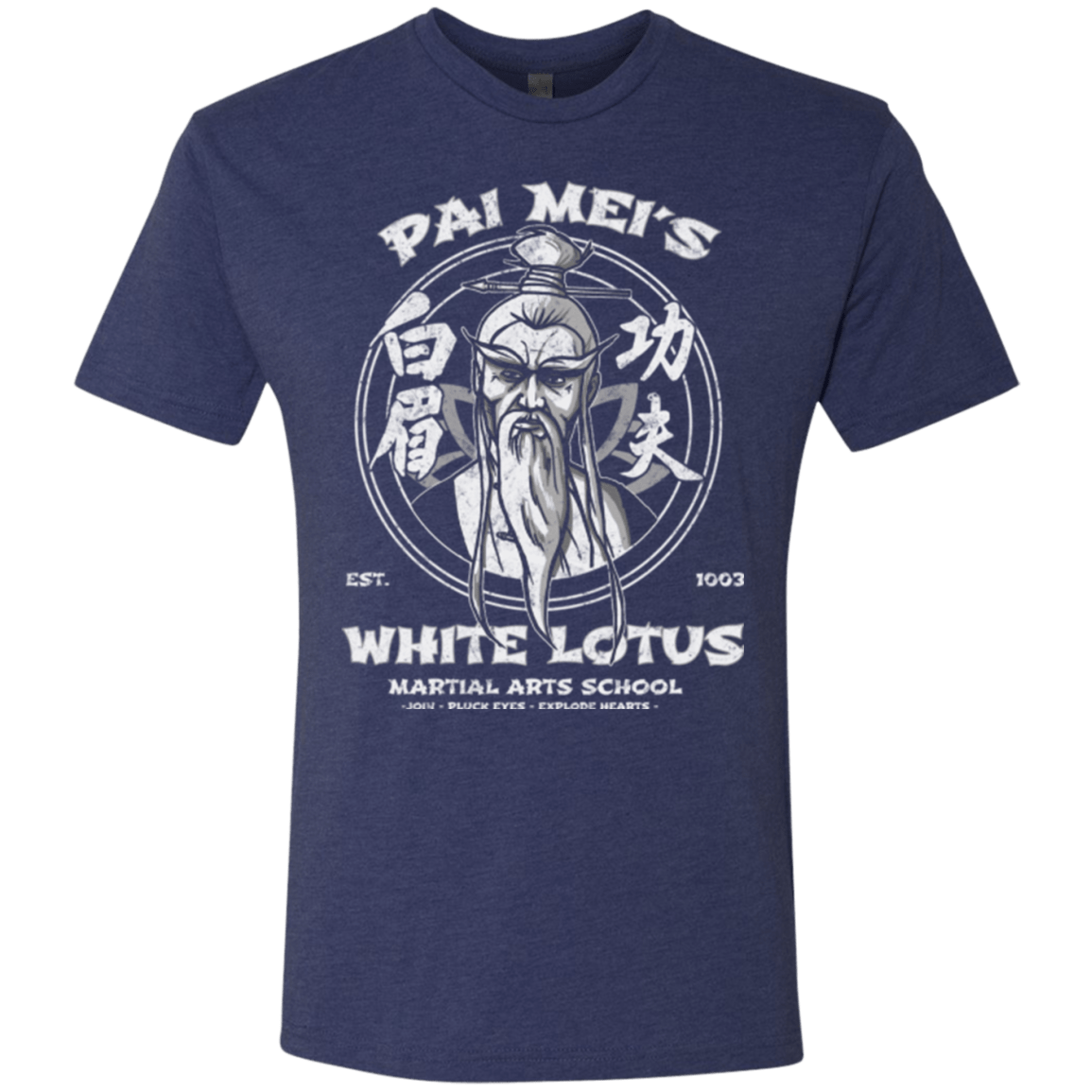 T-Shirts Vintage Navy / Small White Lotus Men's Triblend T-Shirt
