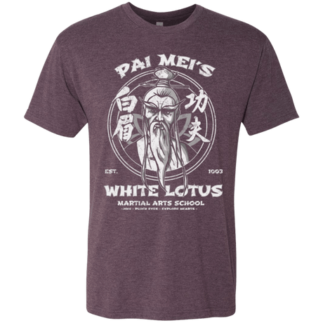 T-Shirts Vintage Purple / Small White Lotus Men's Triblend T-Shirt