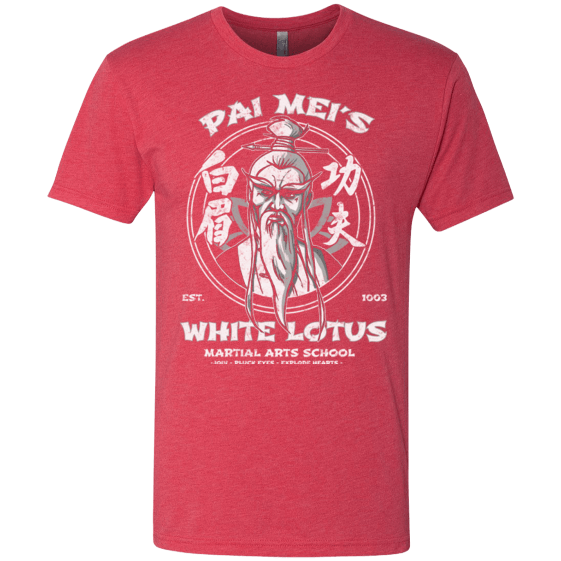 T-Shirts Vintage Red / Small White Lotus Men's Triblend T-Shirt