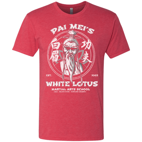 T-Shirts Vintage Red / Small White Lotus Men's Triblend T-Shirt