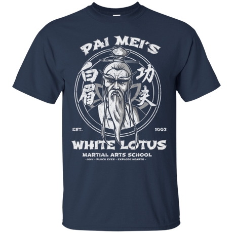 T-Shirts Navy / Small White Lotus T-Shirt