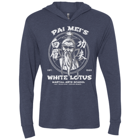 T-Shirts Vintage Navy / X-Small White Lotus Triblend Long Sleeve Hoodie Tee