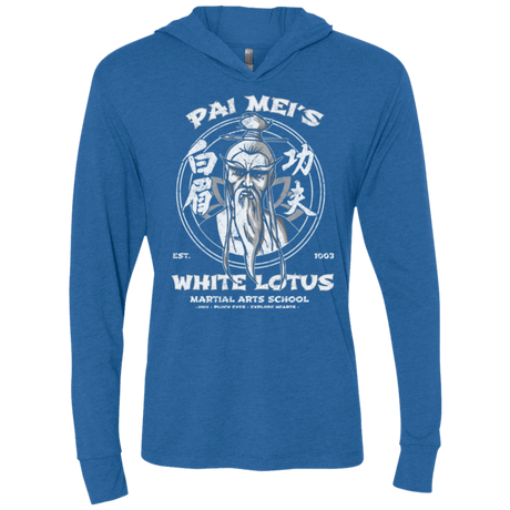 T-Shirts Vintage Royal / X-Small White Lotus Triblend Long Sleeve Hoodie Tee