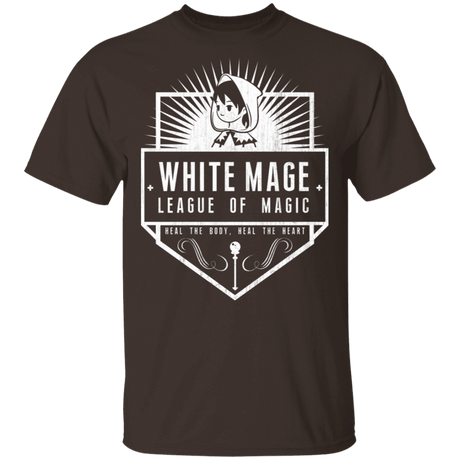 T-Shirts Dark Chocolate / S White Mage League Of Magic T-Shirt