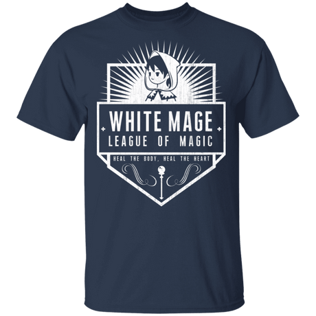 T-Shirts Navy / S White Mage League Of Magic T-Shirt