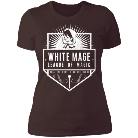 T-Shirts Dark Chocolate / S White Mage League Of Magic Women's Premium T-Shirt