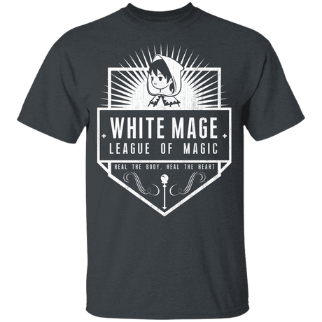 T-Shirts Dark Heather / YXS White Mage League Of Magic Youth T-Shirt