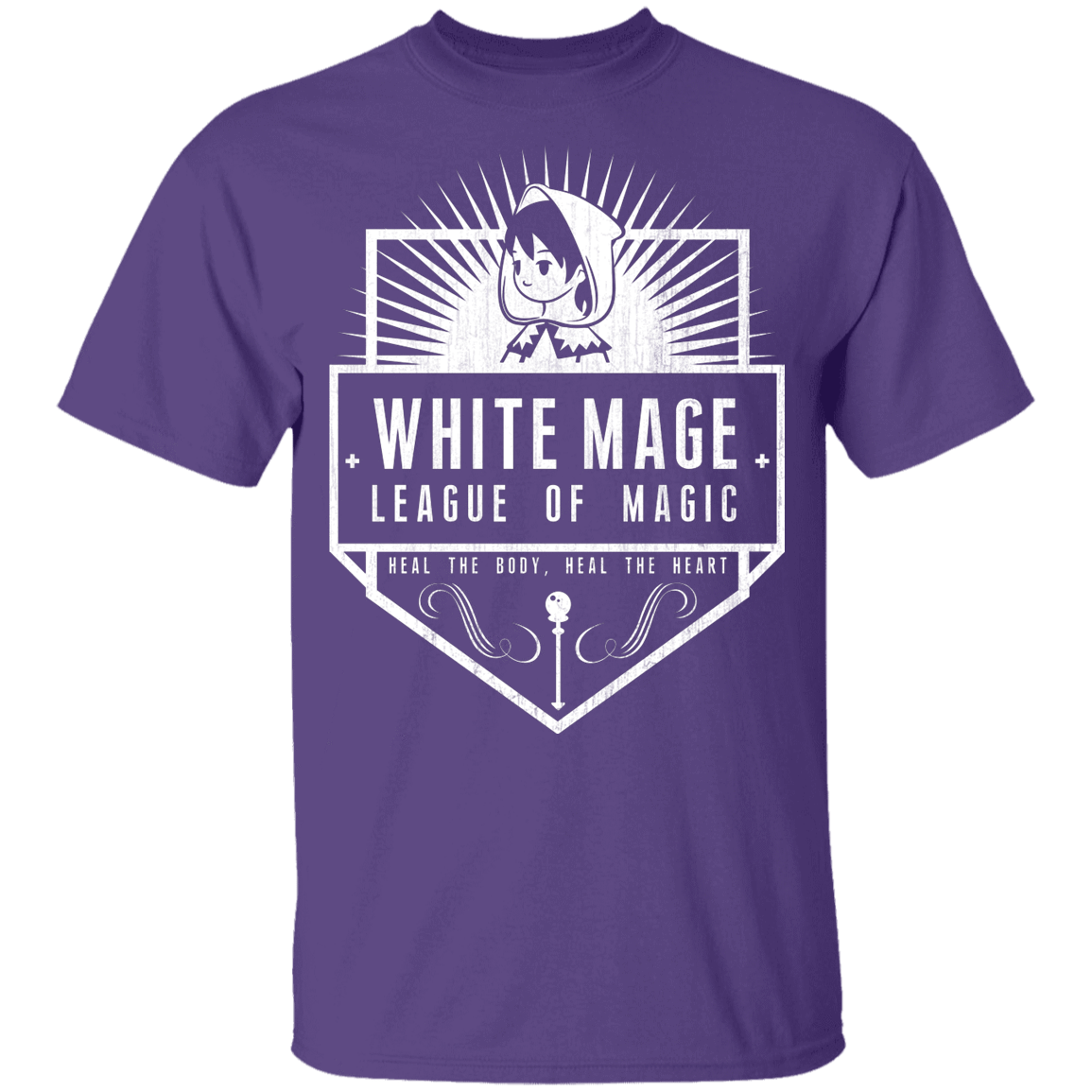 T-Shirts Purple / YXS White Mage League Of Magic Youth T-Shirt