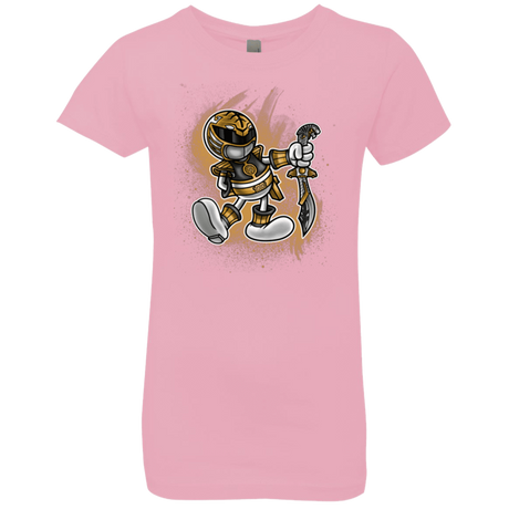 T-Shirts Light Pink / YXS White Ranger Artwork Girls Premium T-Shirt