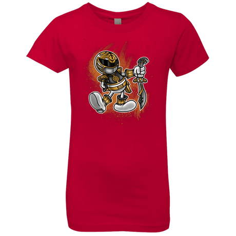 T-Shirts Red / YXS White Ranger Artwork Girls Premium T-Shirt