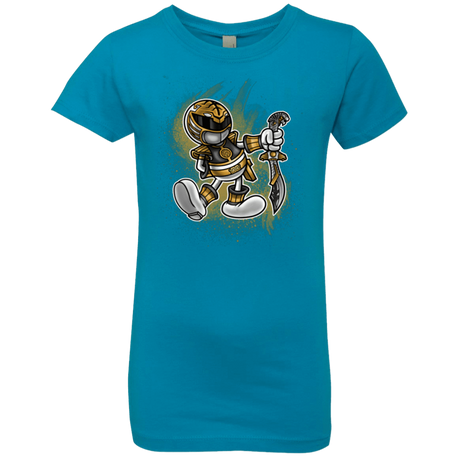 T-Shirts Turquoise / YXS White Ranger Artwork Girls Premium T-Shirt