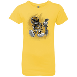 T-Shirts Vibrant Yellow / YXS White Ranger Artwork Girls Premium T-Shirt