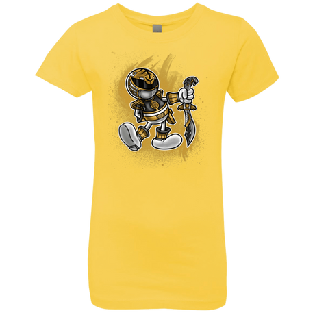 T-Shirts Vibrant Yellow / YXS White Ranger Artwork Girls Premium T-Shirt