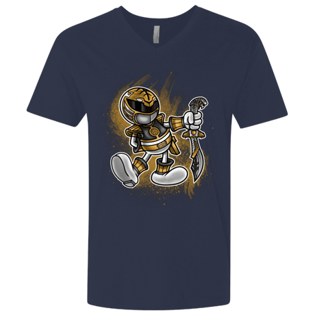 T-Shirts Midnight Navy / X-Small White Ranger Artwork Men's Premium V-Neck