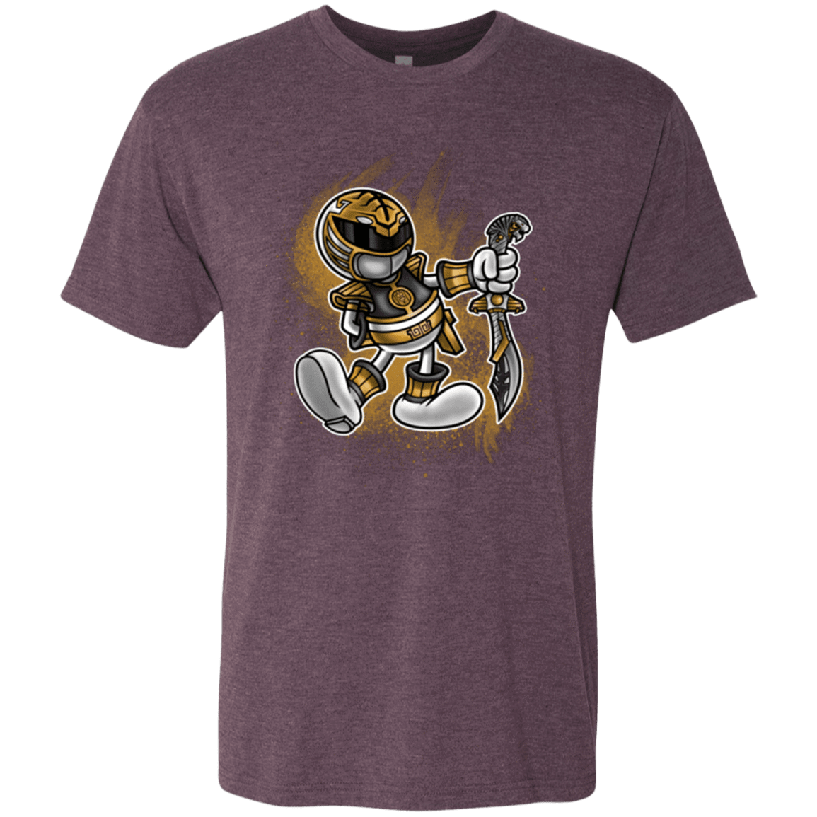 T-Shirts Vintage Purple / Small White Ranger Artwork Men's Triblend T-Shirt