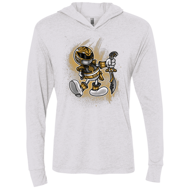 T-Shirts Heather White / X-Small White Ranger Artwork Triblend Long Sleeve Hoodie Tee