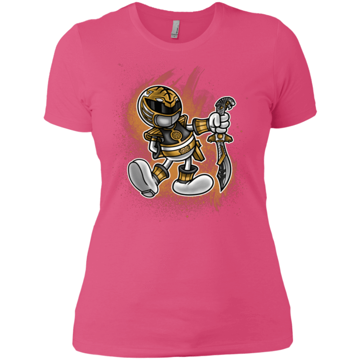 T-Shirts Hot Pink / X-Small White Ranger Artwork Women's Premium T-Shirt