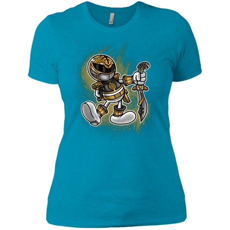 T-Shirts Turquoise / X-Small White Ranger Artwork Women's Premium T-Shirt
