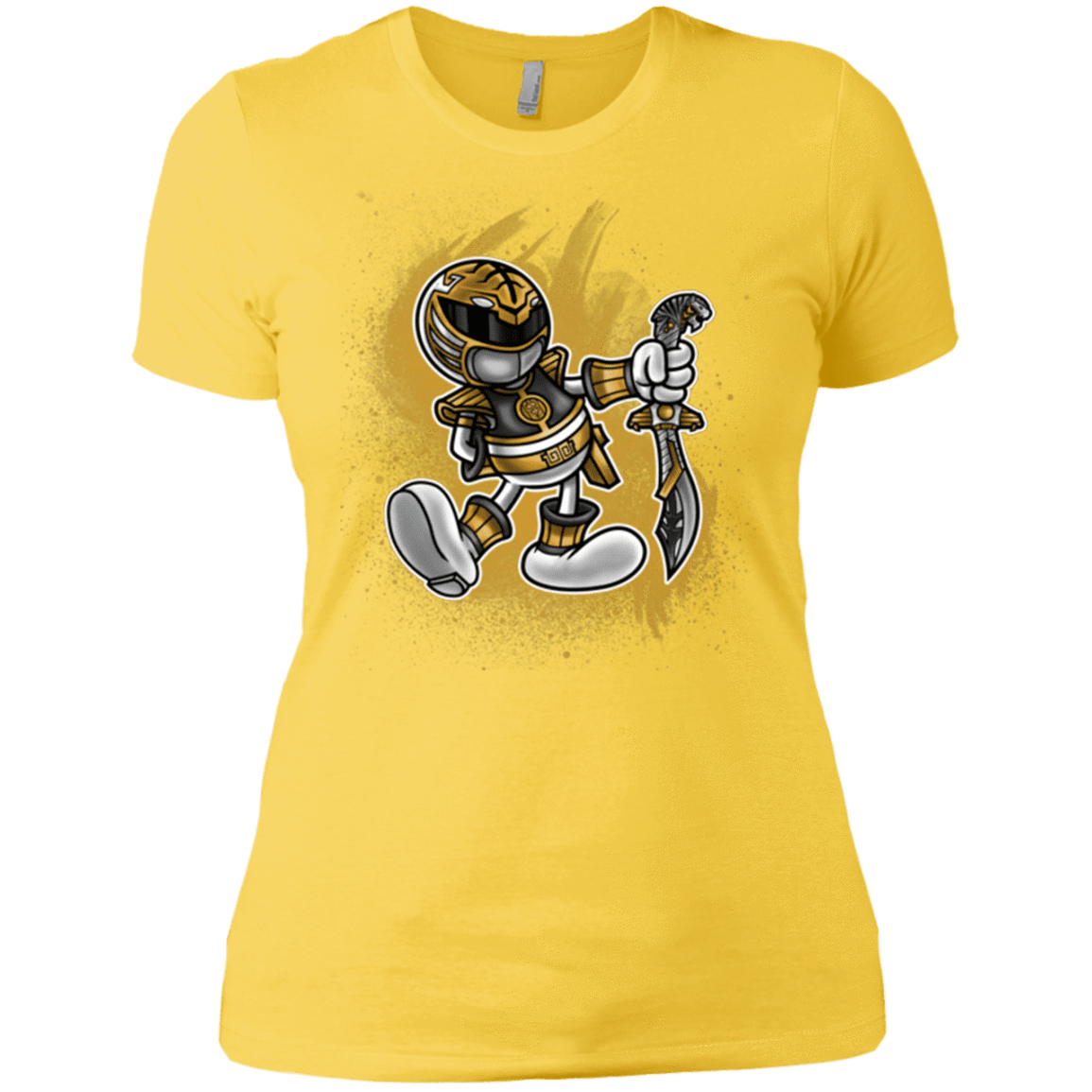 T-Shirts Vibrant Yellow / X-Small White Ranger Artwork Women's Premium T-Shirt