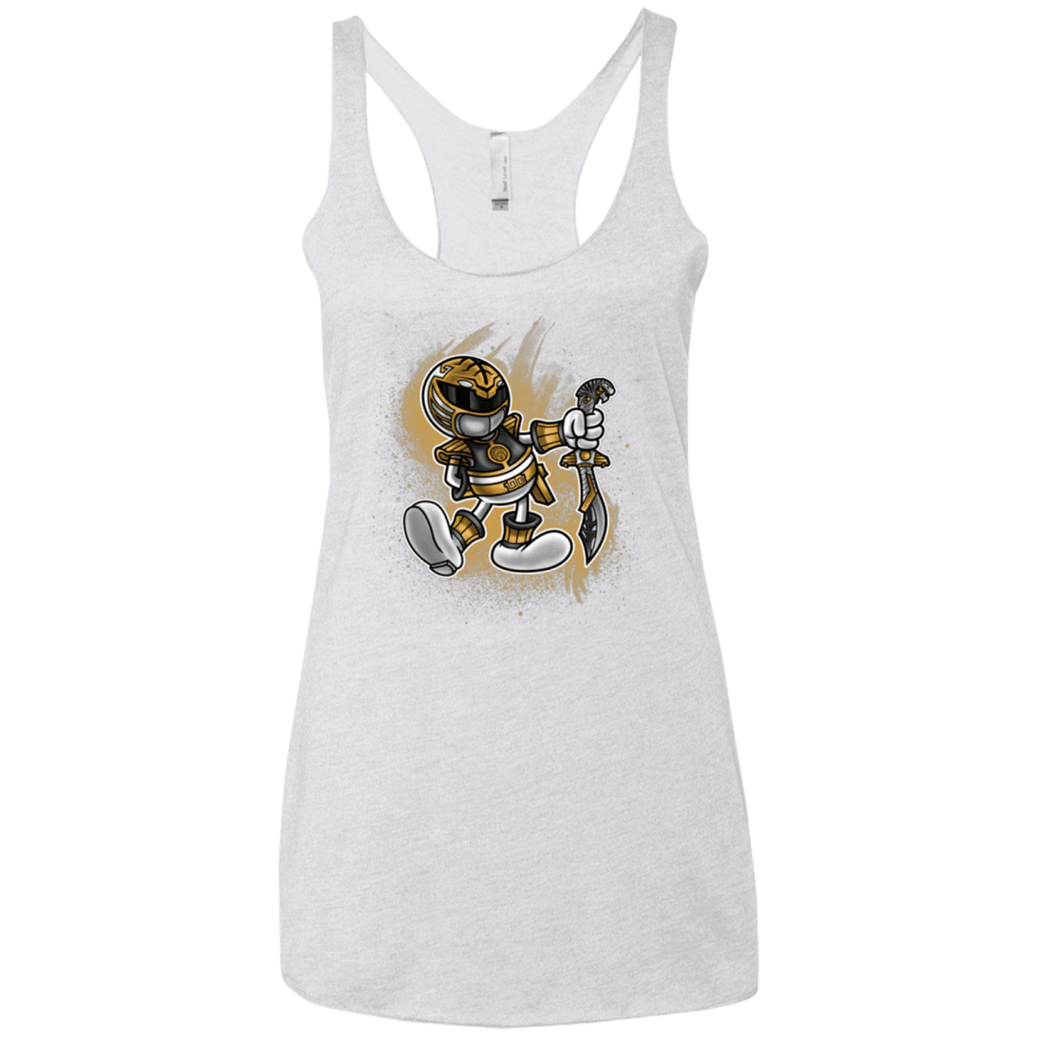 T-Shirts Heather White / X-Small White Ranger Artwork Women's Triblend Racerback Tank