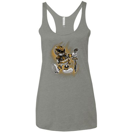 T-Shirts Venetian Grey / X-Small White Ranger Artwork Women's Triblend Racerback Tank