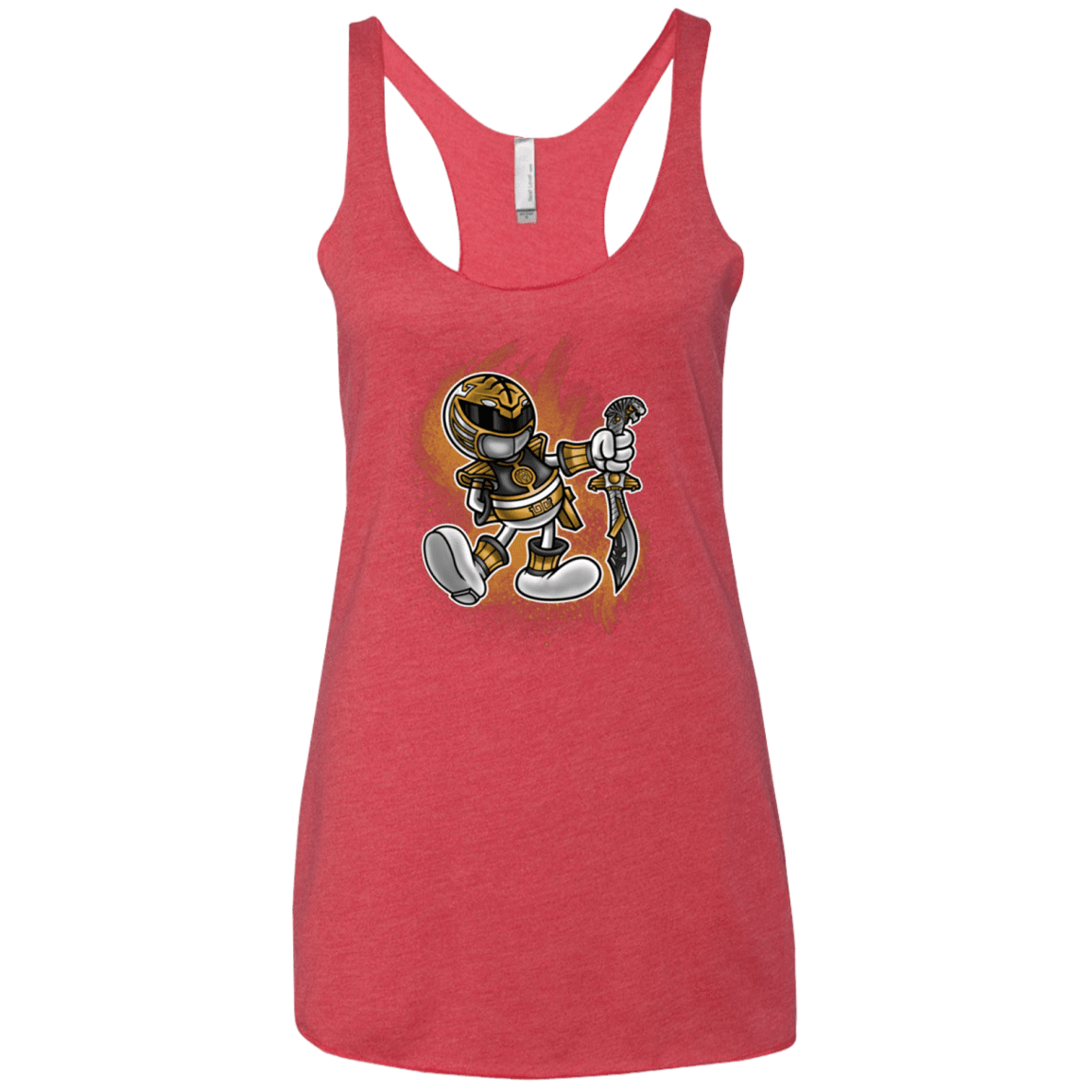 T-Shirts Vintage Red / X-Small White Ranger Artwork Women's Triblend Racerback Tank