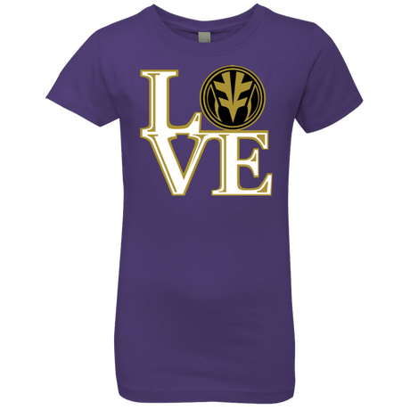 T-Shirts Purple Rush / YXS White Ranger LOVE Girls Premium T-Shirt