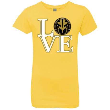 T-Shirts Vibrant Yellow / YXS White Ranger LOVE Girls Premium T-Shirt