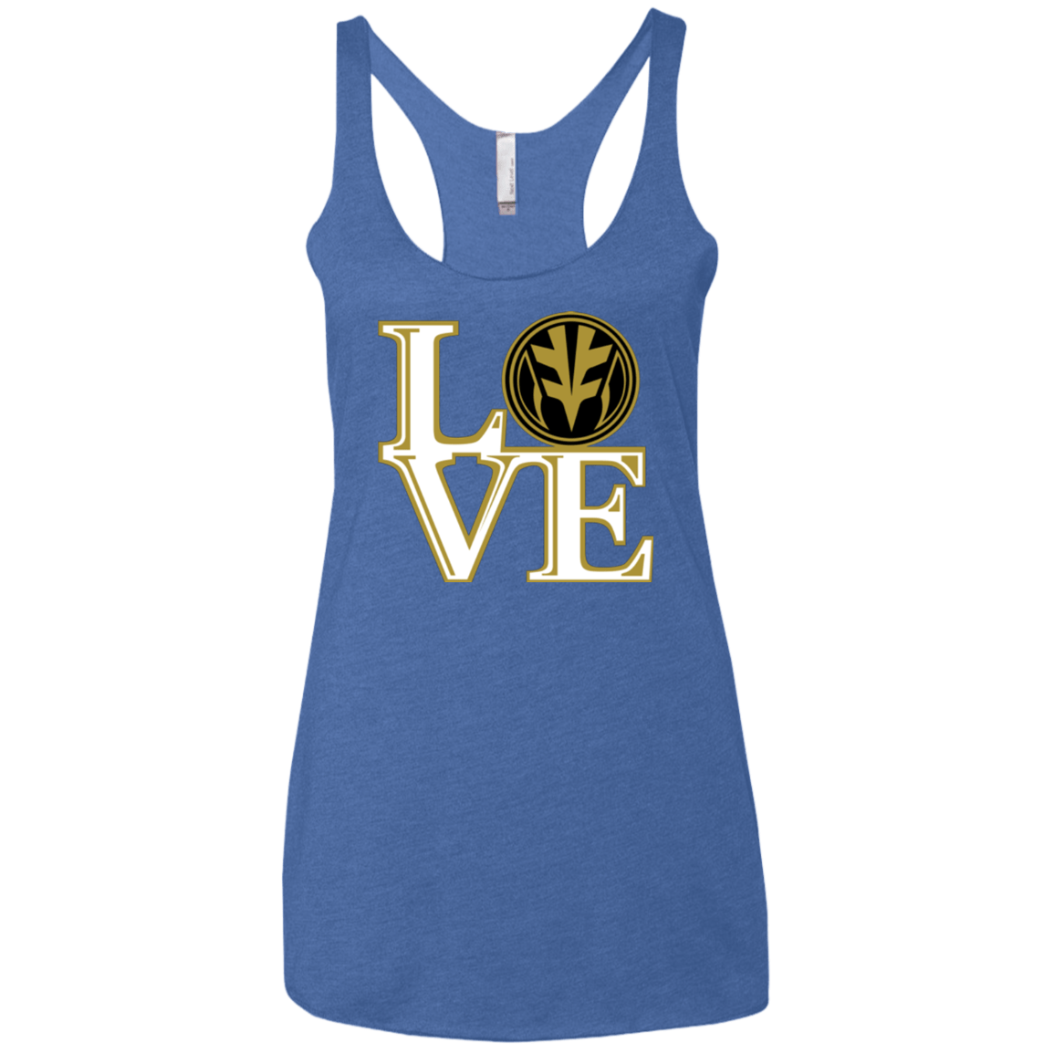 T-Shirts Vintage Royal / X-Small White Ranger LOVE Women's Triblend Racerback Tank