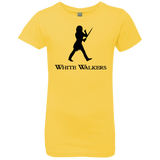 T-Shirts Vibrant Yellow / YXS White walkers Girls Premium T-Shirt