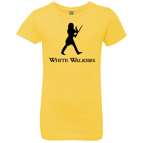 T-Shirts Vibrant Yellow / YXS White walkers Girls Premium T-Shirt